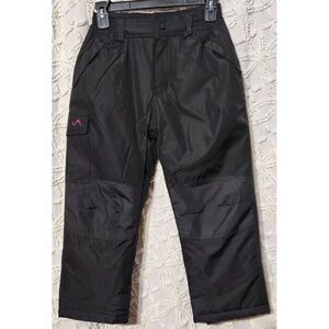Vertical 9 Pants Kids Youth 7 / 8 Snow Ski Black Water &‎ Wind Resistant Cargo